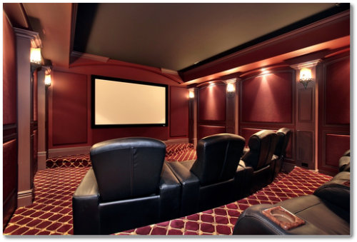 luxury media room