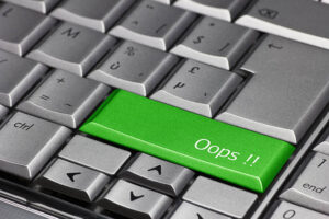 Green Oops Key_Social Media Mistakes