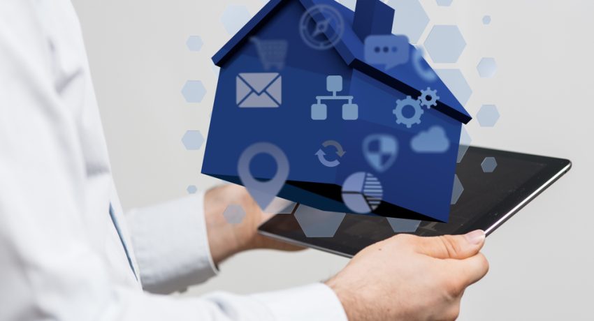 3D home with icons representing careers in real estate